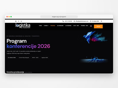 Logistics and Transport Conference: programme page, SEO and ads - Référencement naturel