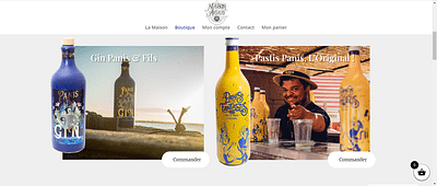 Création boutique en ligne Maison Artaud - Creación de Sitios Web