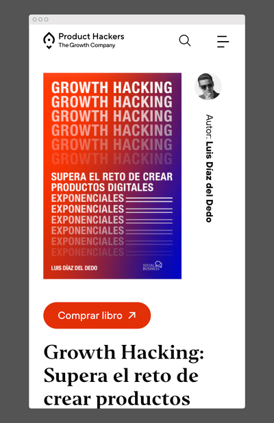 Product Hackers no podía tener una web cualquiera. - Ergonomie (UX/UI)