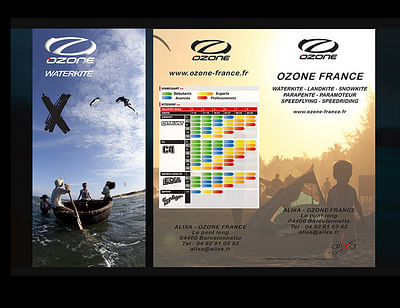 Flyer pour Ozone France Kite - Design & graphisme