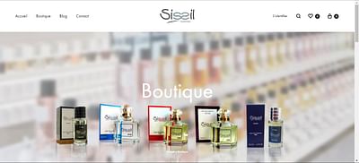 Création de site e-commerce Sissil Parfums - Marketing
