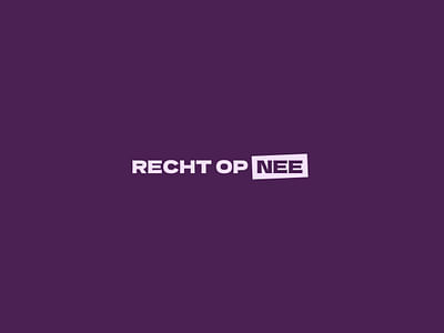 Campaign #RechtOpNee | Pharos & Rijksoverheid - Advertising