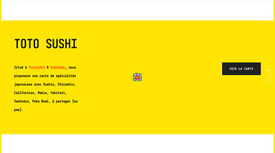 Création de Site Web + Click& Collect - Toto Sushi - Création de site internet
