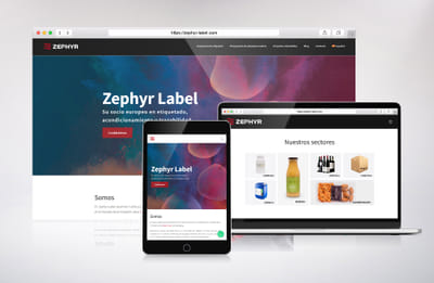 Página web «Standard» de una empresa de impresión - Online Advertising