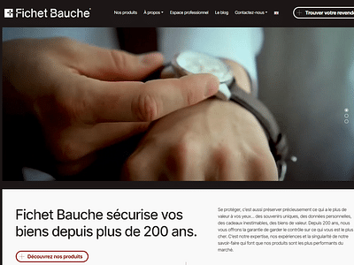 Fichet Bauche : Refonte de site web - Webseitengestaltung