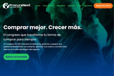 ProcureNEXT Summit - Création de site internet