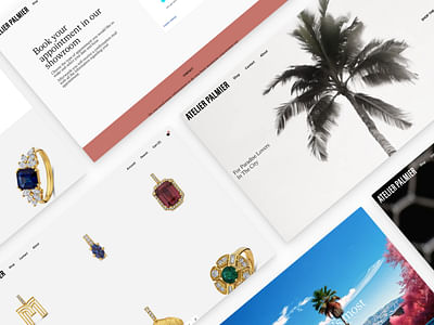 Atelier Palmier - Luxury e-shop - Webseitengestaltung