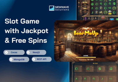 Modern Web Slot Game with Jackpot & Free Spin Features - Website Creation
