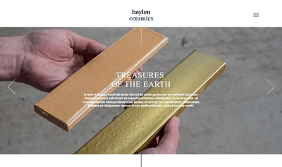 Heylen Ceramics - Création de site internet