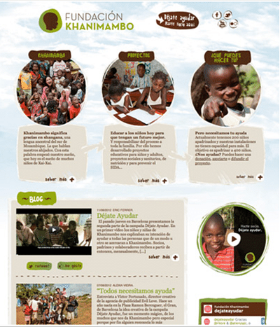Redes Sociales y Eventos Fundación Khanimambo - Réseaux sociaux