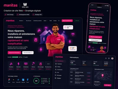 Manitas – Plateforme de services à domicile - Création de site internet