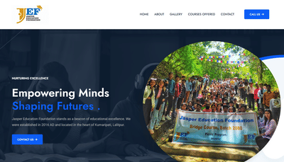 Jasper Education Foundation - Ergonomia (UX/UI)