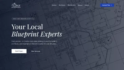 Ace Blueprinters Website - Website Creation
