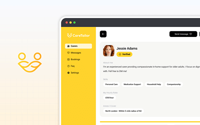 CareTailor -- Linking families with vetted local caregivers - Web Application