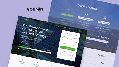 Plateforme web crowdfunding énergie solaire - Web Application