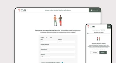 Développement parcours d’adhésion en ligne - Webanwendung