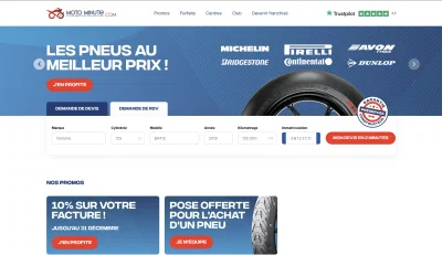 Création du site vitrine Moto Minute - Website Creation