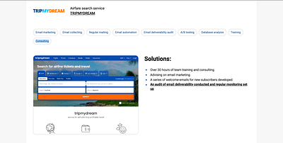 Email deliverability for Airfare search service - Pubblicità online