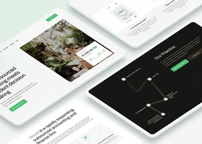 Hourli: Website Design for Outsourced Accounting & Finance Firm - Website Creatie