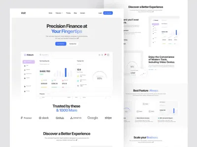 Fintech SaaS Landing Page - Ergonomie (UX/UI)