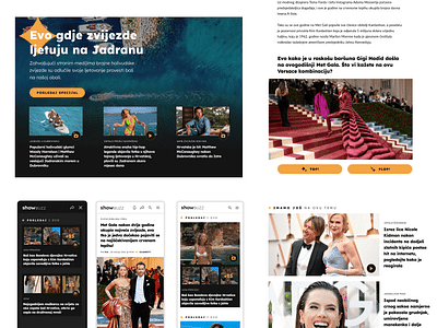 Redesign of a popular entertainment news portal - Webanwendung