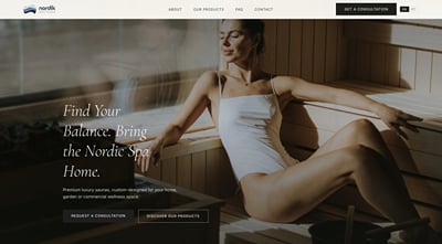 Nordik Wellness - multilingual WordPress site for a saunas seller - SEO
