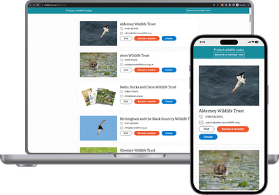 The Wildlife Trusts - Application web