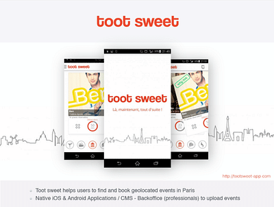 Toot Sweet - Ergonomy (UX/UI)
