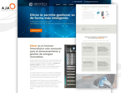 Rediseño Web | Kuantica Hybrid Solar Technologies - Création de site internet