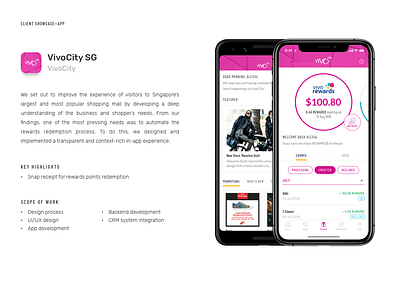 VivoCity SG — Mobile Apps for VivoCity Singapore - Ergonomy (UX/UI)