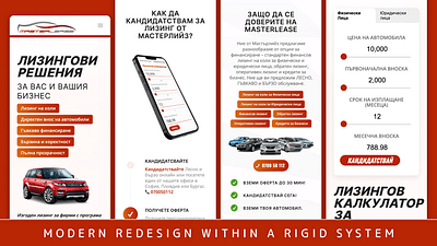 Website Redesign for a Leasing Company - Design & graphisme