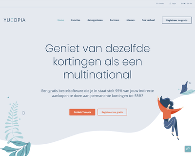 Yucopia website - Création de site internet