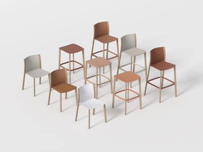 Plastic injection chair - 3D