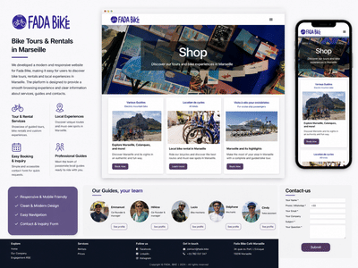 Bike Tours & Rental Booking Website - Creación de Sitios Web