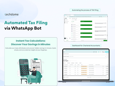 Automated Tax Filing via WhatsApp Bot - Application mobile