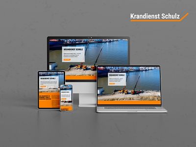 Die neue Webseite von Krandienst Schulz - Webseitengestaltung