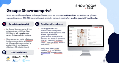 Génération de fiches produits avec de l'IA - Intelligence Artificielle