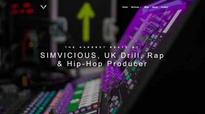Simvicious - Music Production and Mixing Studio - Ergonomie (UX/UI)