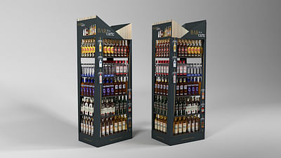 Meubles stockeurs multimarques Pernod Ricard - 3D