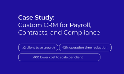 Custom CRM for Payroll, Contracts, and Compliance - Software Development