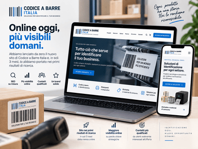 Codice a Barre Italia: identità, sito e SEO per intercettare clienti - E-Commerce
