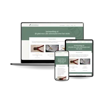 Juridische blogsite voor Juristenblog.nl - Website Creatie