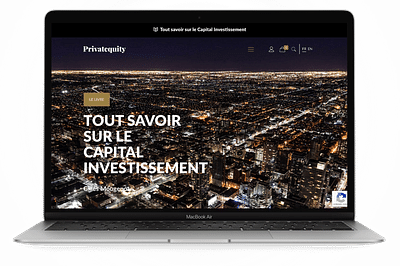 Création du site Private Equity - Digital Strategy