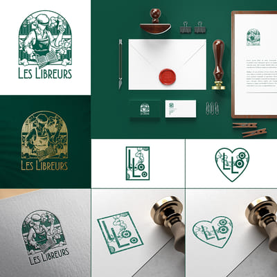 Création logo et identité visuelle Les Libreurs - Grafikdesign