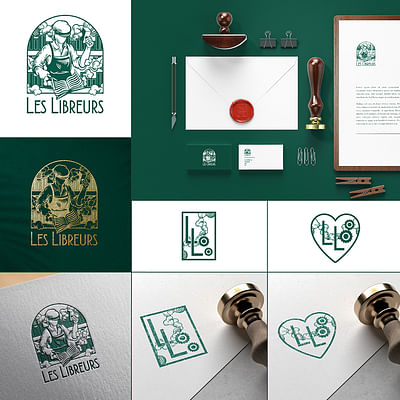 Création logo et identité visuelle Les Libreurs - Design & graphisme