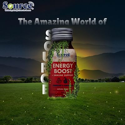 Digital Marketing for Source Energy Drink - Réseaux sociaux