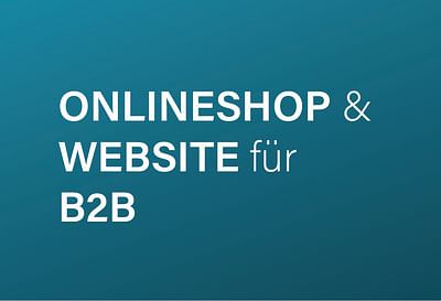 Onlineshop & Websiteerstellung für B2B - Stratégie digitale