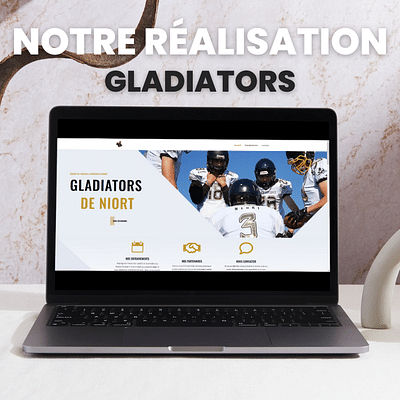 Création de site internet - Gladiators de Niort - Website Creatie