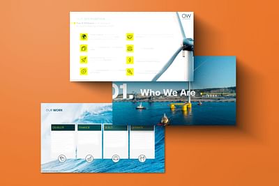 Presentación comercial para Ocean Winds - Diseño Gráfico