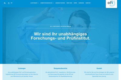 Webrelaunch OFI Technologie & Innovation - Ergonomy (UX/UI)